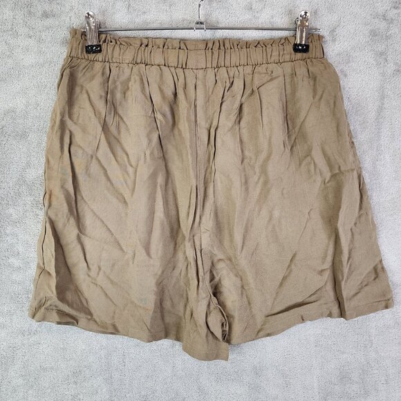 Juniors Linen Olive Green Elastic Waist Shorts Art Class Size XXL (18/20) - Picture 1 of 11